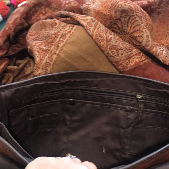 Fossil Leather Messenger Bag - Picture 14 of 17